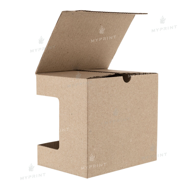 Коробочка для кружки 11 Oz (330 мл) бурая с окном (10045)  Коробочка для кружки 11 Oz (330 мл) бурая с окном (10045)