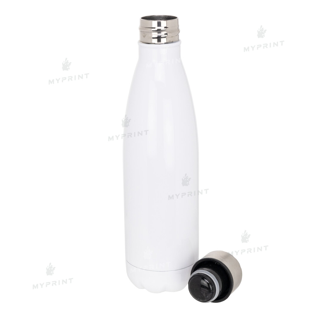 Thermal bottle for sublimation metallic white (500 ml) (6860) - фото 2 Thermal bottle for sublimation metallic white (500 ml) (6860) - фото 2 - Blanks for sublimation
