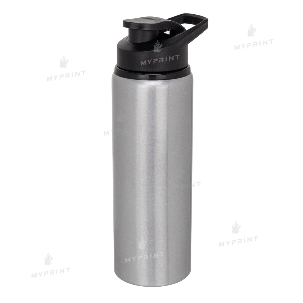 Water bottle for sublimation metallic silver (750 ml) (7055) - фото 1 Water bottle for sublimation metallic silver (750 ml) (7055) - фото 1 - Blanks for sublimation