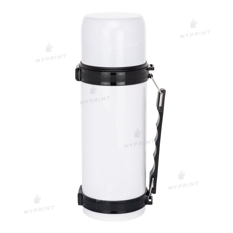 Thermos for sublimation metallic white (1000 ml) (7056)  Thermos for sublimation metallic white (1000 ml) (7056)