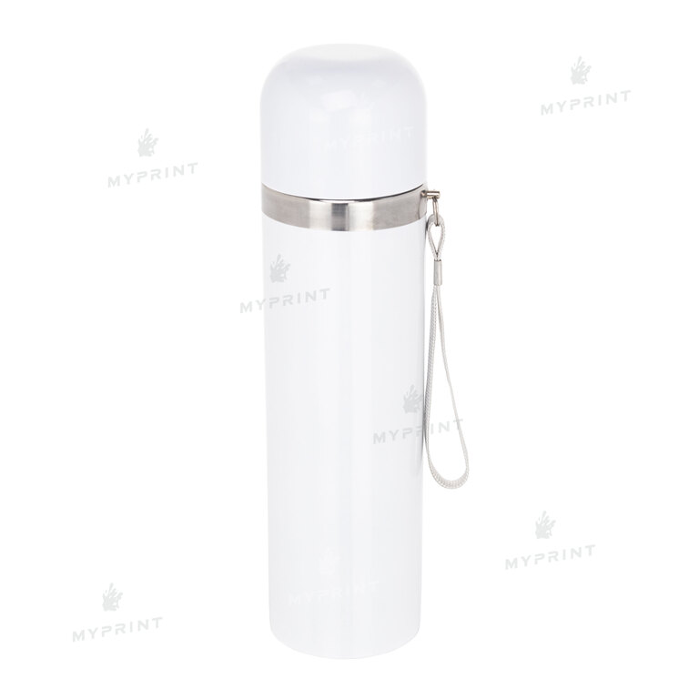 Thermos for sublimation metallic white (500 ml) (6068)  Thermos for sublimation metallic white (500 ml) (6068)