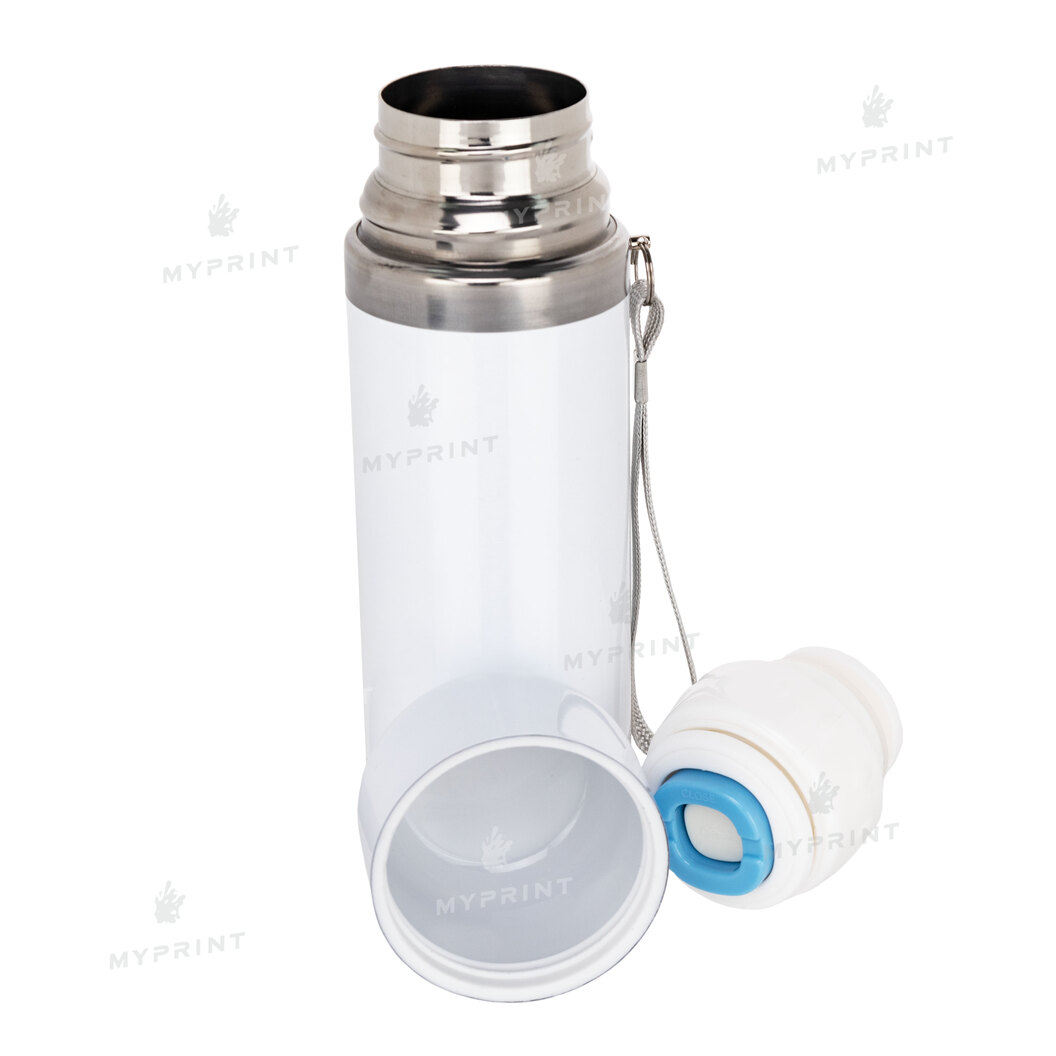 Thermos for sublimation metallic white (350 ml) (6069) - фото 2 Thermos for sublimation metallic white (350 ml) (6069) - фото 2 - Blanks for sublimation