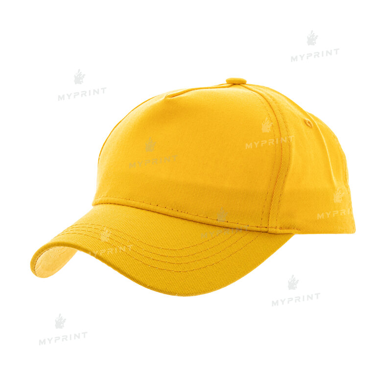 Кепка пятиклинка хлопок детская желтая (7639) 