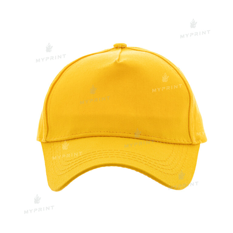 Кепка пятиклинка хлопок детская желтая (7639) 