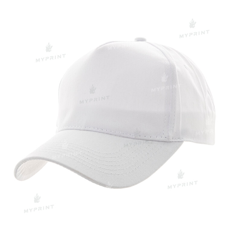 Кепка пятиклинка хлопок белая (7204) 