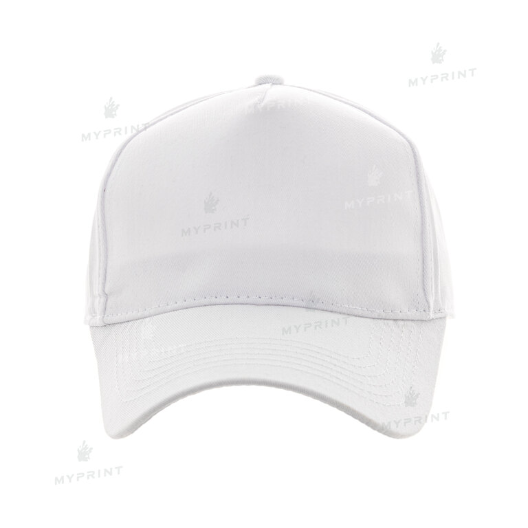 Кепка пятиклинка хлопок белая (7204) 
