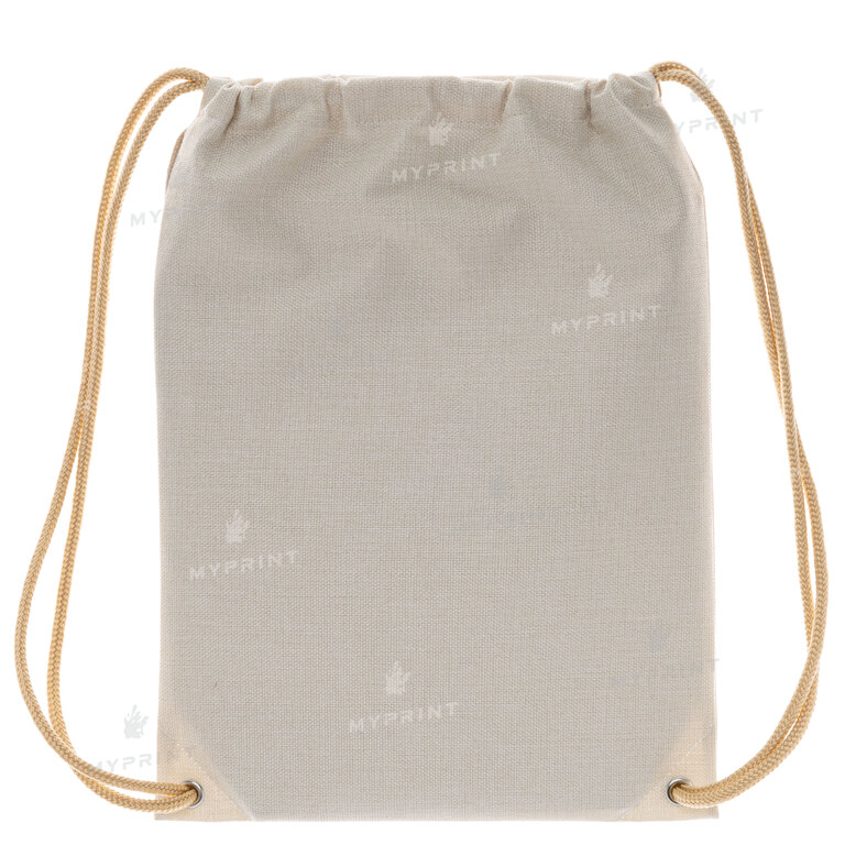 Рюкзак для сублимации льняной 30*40 см (6924) 