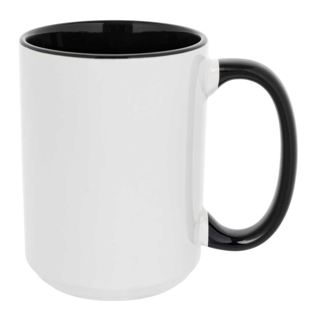 Sublimation Cup Color Inside with Color Handle Black 15 Oz (425 ml) (6826) - фото 1 Sublimation Cup Color Inside with Color Handle Black 15 Oz (425 ml) (6826) - фото 1 - Blanks for sublimation