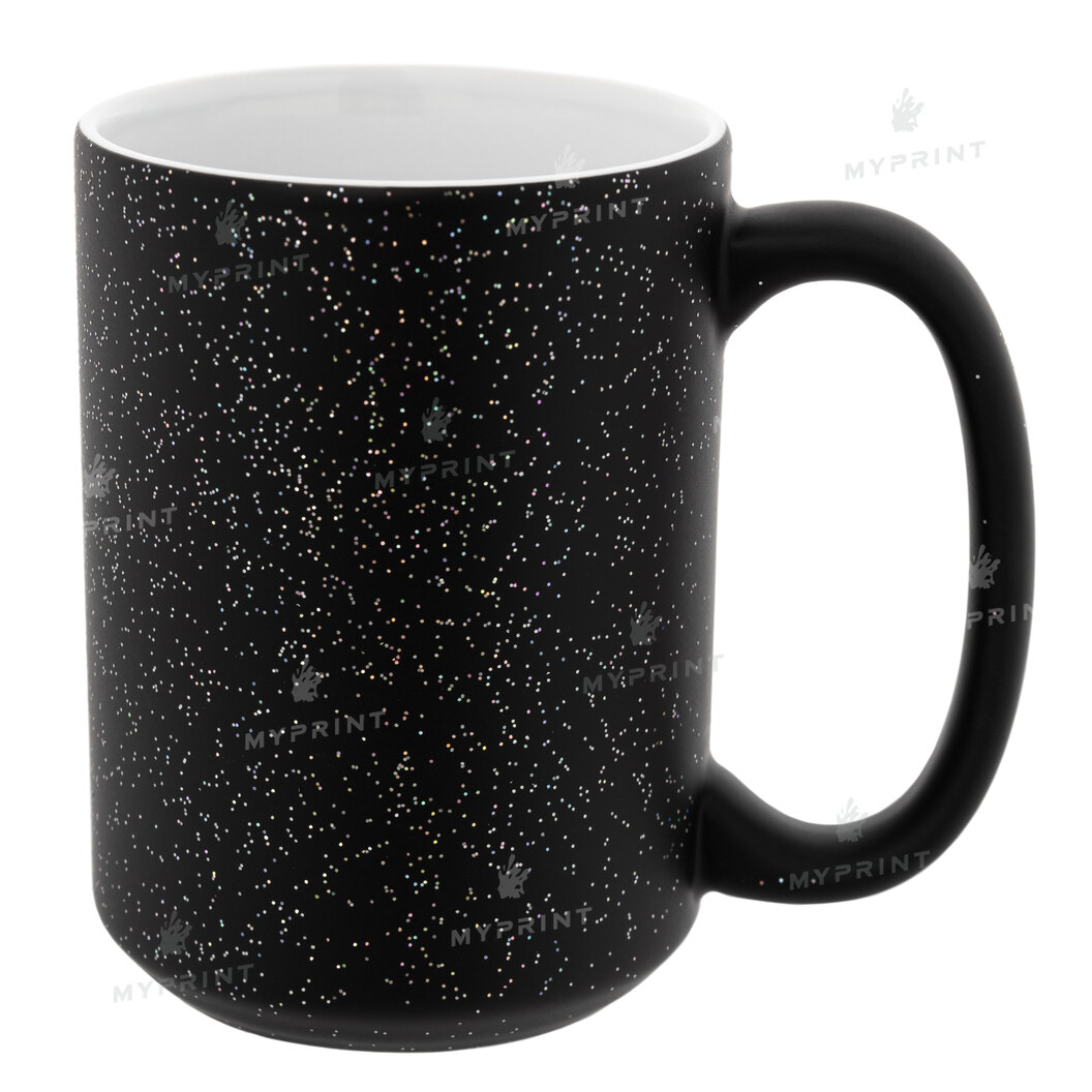 Chameleon Glitter Sublimation Mug Matte Black 15 Oz (425 ml) (10170) - фото 1 Chameleon Glitter Sublimation Mug Matte Black 15 Oz (425 ml) (10170) - фото 1 - Blanks for sublimation