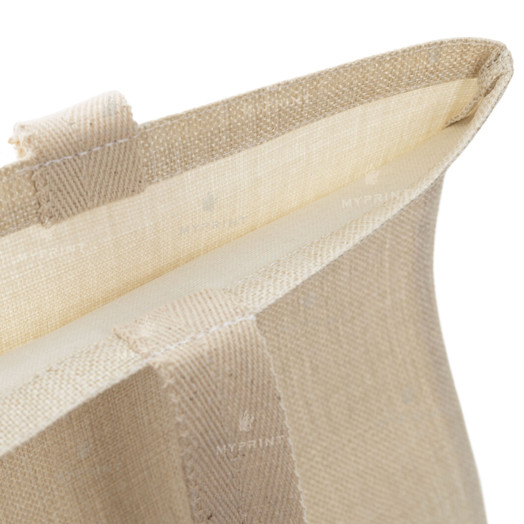 Shopper for sublimation linen vertical with beige handles 35*38.5 cm (10183) - фото 3 Shopper for sublimation linen vertical with beige handles 35*38.5 cm (10183) - фото 3 - Blanks for sublimation