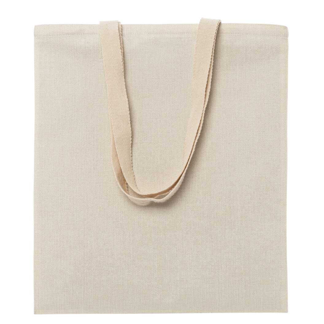 Shopper for sublimation linen vertical with beige handles 35*38.5 cm (10183) - фото 1 Shopper for sublimation linen vertical with beige handles 35*38.5 cm (10183) - фото 1 - Blanks for sublimation