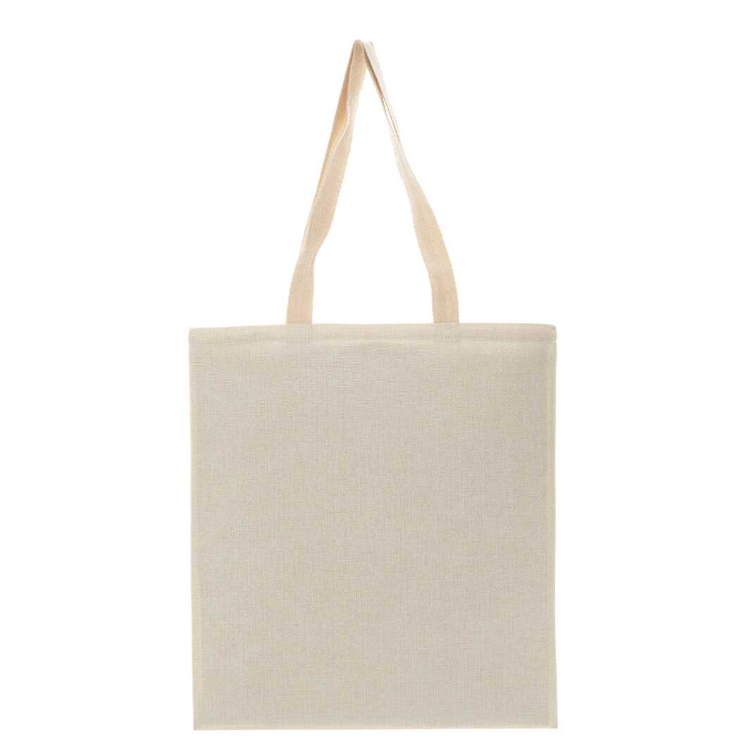Shopper for sublimation linen vertical with beige handles 35*38.5 cm (10183) - фото 2 Shopper for sublimation linen vertical with beige handles 35*38.5 cm (10183) - фото 2 - Blanks for sublimation