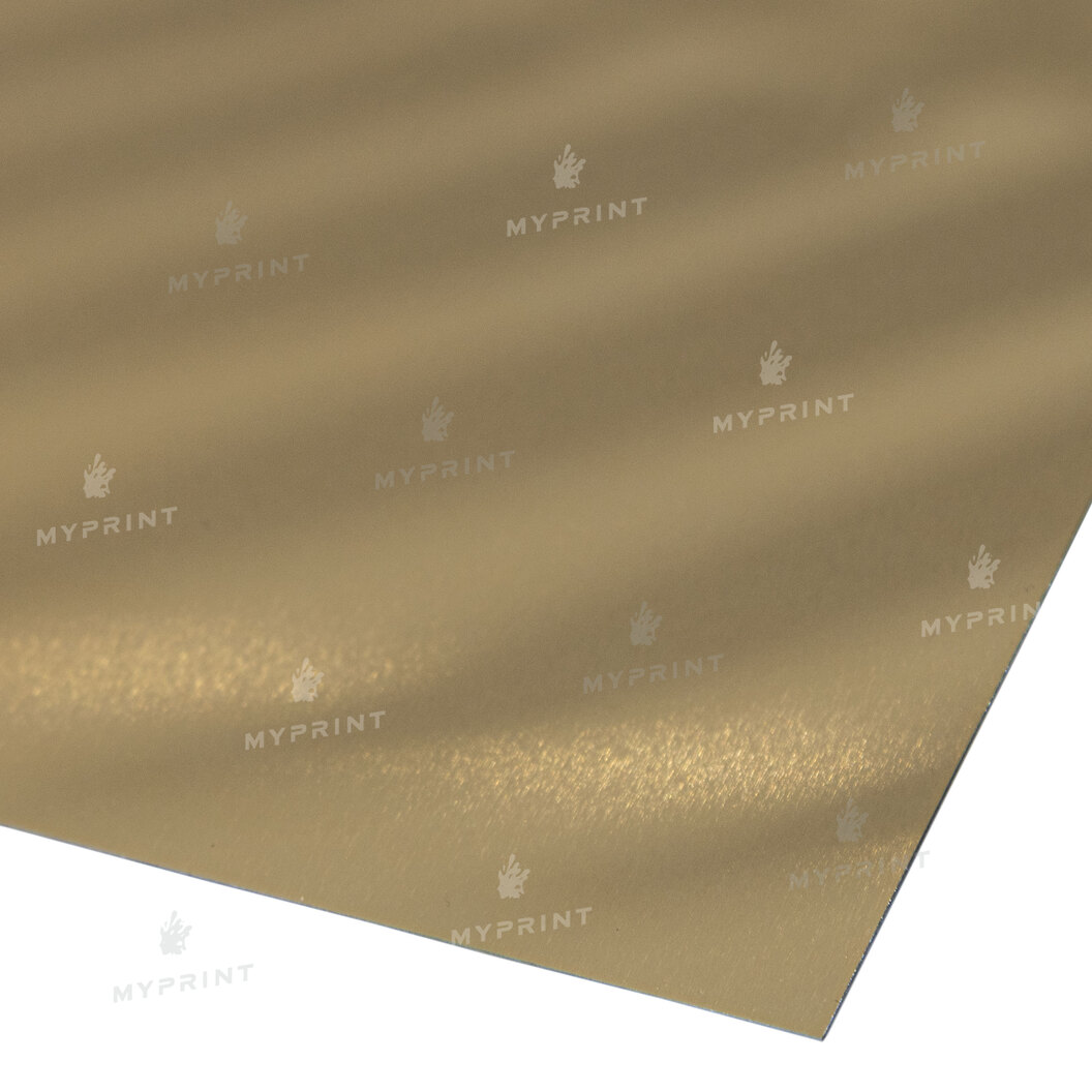 Sublimation Metal for Outdoor Use Glossy Light Gold 20*30.5cm Thickness 0.55mm (10210) - фото 2 Sublimation Metal for Outdoor Use Glossy Light Gold 20*30.5cm Thickness 0.55mm (10210) - фото 2 - Blanks for sublimation