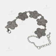 Браслет для сублімації з вставкою у формі квітів 20*20 мм (8295) - фото 3 Браслет для сублімації з вставкою у формі квітів 20*20 мм (8295) - фото 3 - Заготовки для сублімації