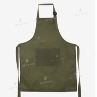 Фартух для термотрансферу саржевий з лямкою, що регулюється і кишенею подовжений оливковий (10261) - фото 2 Фартух для термотрансферу саржевий з лямкою, що регулюється і кишенею подовжений оливковий (10261) - фото 2 - Заготовки для сублімації