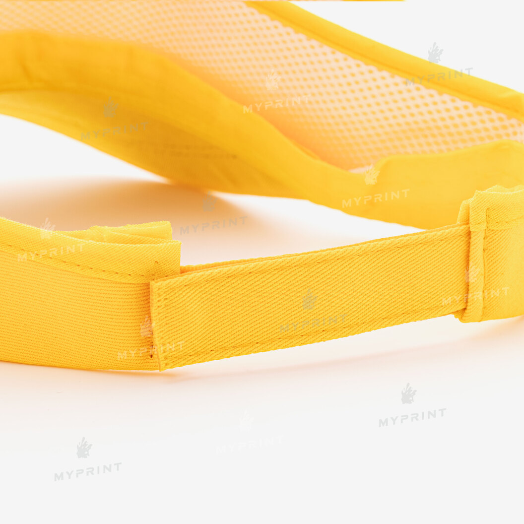 Cap visor unisex yellow (10243) - фото 2 Cap visor unisex yellow (10243) - фото 2 - Blanks for sublimation