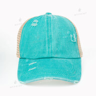 Vintage Cotton Heat Six Blade Cap with Mesh and Elastic Frayed Dark ocean blue (10313) - фото 2 Vintage Cotton Heat Six Blade Cap with Mesh and Elastic Frayed Dark ocean blue (10313) - фото 2 - Blanks for sublimation