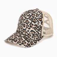 Vintage Cotton Heat Six Blade Cap with Mesh and Elastic Frayed leopard (10311) - фото 1 Vintage Cotton Heat Six Blade Cap with Mesh and Elastic Frayed leopard (10311) - фото 1 - Blanks for sublimation