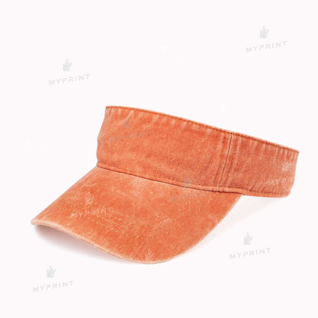 Кепка козырек унисекс хлопок Vintage потертая оранжевая (10274) - фото 1 Кепка козырек унисекс хлопок Vintage потертая оранжевая (10274) - фото 1 - Заготовки для сублимации