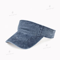 Кепка козырек унисекс хлопок Vintage потертая темно-синяя (10272) - фото 1 - Заготовки для сублимации