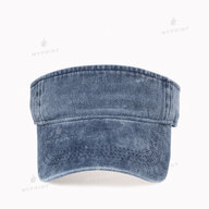 Кепка козырек унисекс хлопок Vintage потертая темно-синяя (10272) - фото 2 - Заготовки для сублимации