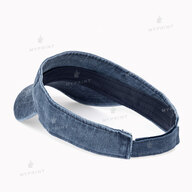 Кепка козырек унисекс хлопок Vintage потертая темно-синяя (10272) - фото 3 - Заготовки для сублимации