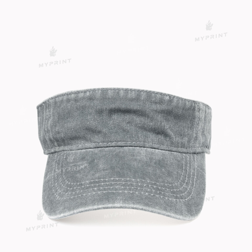 Кепка козырек унисекс хлопок Vintage потертая светло-серая (10270) - фото 2 Кепка козырек унисекс хлопок Vintage потертая светло-серая (10270) - фото 2 - Заготовки для сублимации