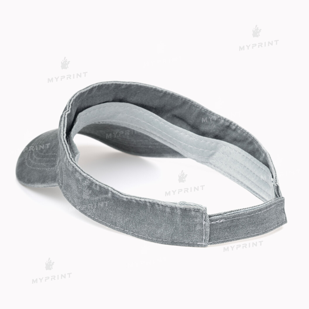 Кепка козырек унисекс хлопок Vintage потертая светло-серая (10270) - фото 3 Кепка козырек унисекс хлопок Vintage потертая светло-серая (10270) - фото 3 - Заготовки для сублимации