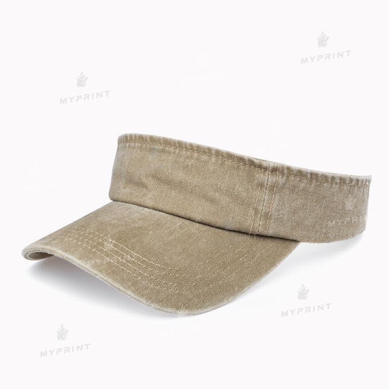 Кепка козирок унісекс бавовна Vintage потерта бежева (10269) 