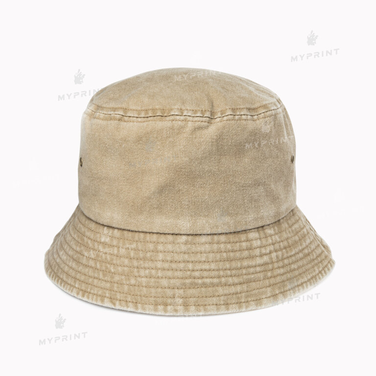 Панама унисекс Vintage потертая бежевая (10299) 