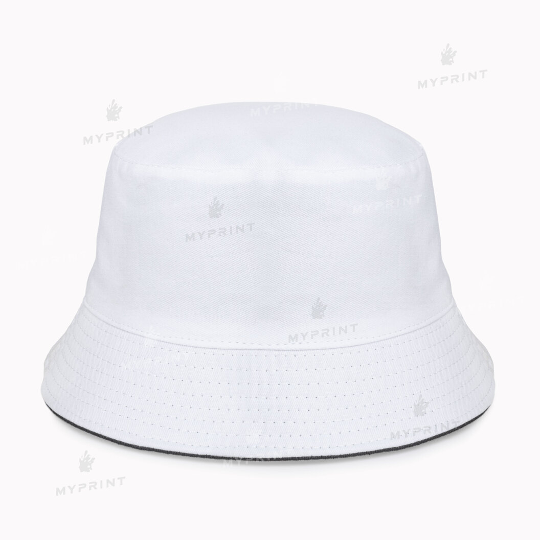 Panama hat for thermal transfer unisex double-sided white / black (10293) - фото 1 Panama hat for thermal transfer unisex double-sided white / black (10293) - фото 1 - Blanks for sublimation