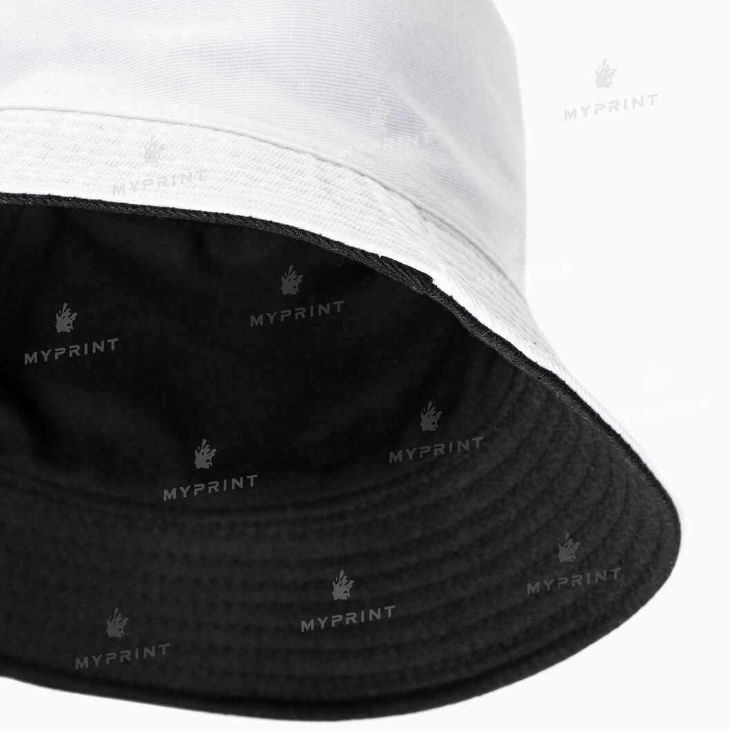 Panama hat for thermal transfer unisex double-sided white / black (10293) - фото 2 Panama hat for thermal transfer unisex double-sided white / black (10293) - фото 2 - Blanks for sublimation