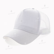 Five-blade cap with mesh  cotton, white (10357) - фото 1 Five-blade cap with mesh  cotton, white (10357) - фото 1 - Blanks for sublimation