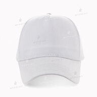 Five-blade cap with mesh  cotton, white (10357) - фото 2 Five-blade cap with mesh  cotton, white (10357) - фото 2 - Blanks for sublimation