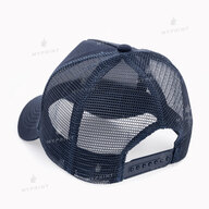 Five-blade cap with mesh cotton, dark blue (10359) - фото 3 Five-blade cap with mesh cotton, dark blue (10359) - фото 3 - Blanks for sublimation