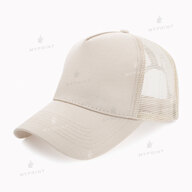 Five-blade cap with mesh cotton, light beige (10361) - фото 1 Five-blade cap with mesh cotton, light beige (10361) - фото 1 - Blanks for sublimation