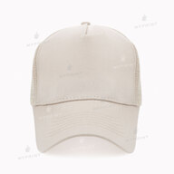 Five-blade cap with mesh cotton, light beige (10361) - фото 2 Five-blade cap with mesh cotton, light beige (10361) - фото 2 - Blanks for sublimation