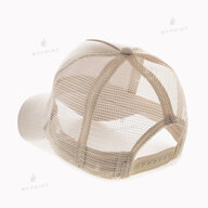 Five-blade cap with mesh cotton, light beige (10361) - фото 3 Five-blade cap with mesh cotton, light beige (10361) - фото 3 - Blanks for sublimation