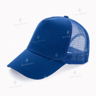 Five-blade cap with mesh cotton, medium blue (10362) - фото 1 Five-blade cap with mesh cotton, medium blue (10362) - фото 1 - Blanks for sublimation