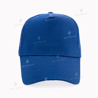 Five-blade cap with mesh cotton, medium blue (10362) - фото 2 Five-blade cap with mesh cotton, medium blue (10362) - фото 2 - Blanks for sublimation