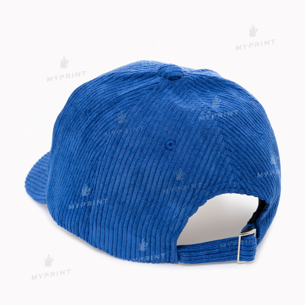 Кепка шестиклинка вельветова синя (10275) - фото 3 Кепка шестиклинка вельветова синя (10275) - фото 3 - Заготовки для сублімації
