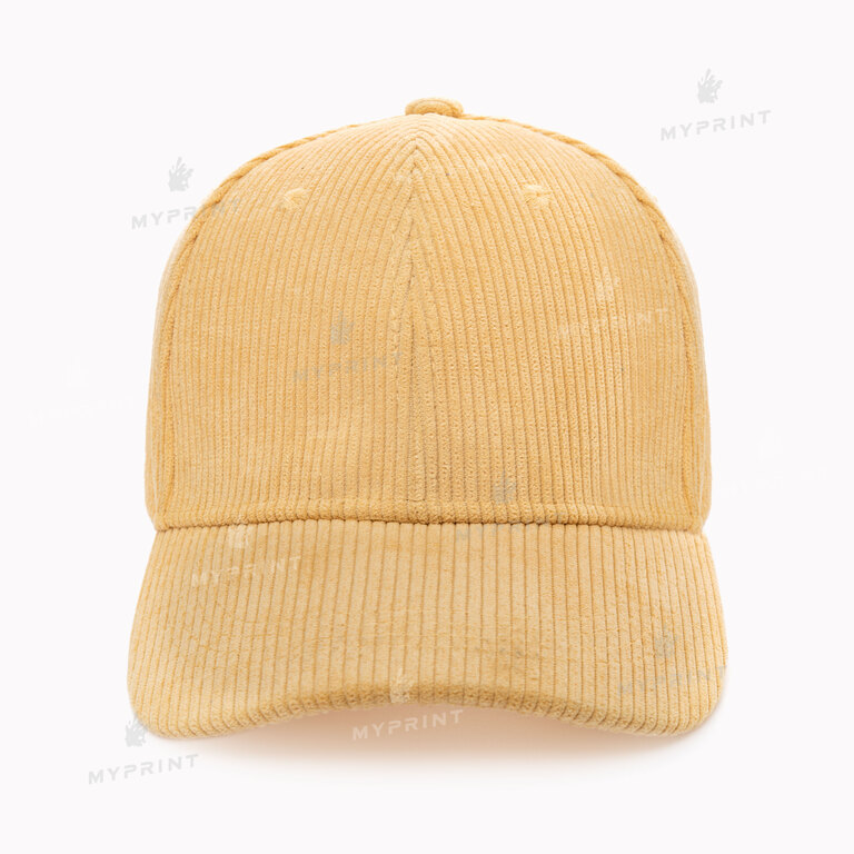 Кепка шестиклинка вельветова жовта (10276) Кепка шестиклинка вельветова жовта (10276)