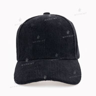 Кепка шестиклинка вельветова чорна (10277) - фото 2 Кепка шестиклинка вельветова чорна (10277) - фото 2 - Заготовки для сублімації