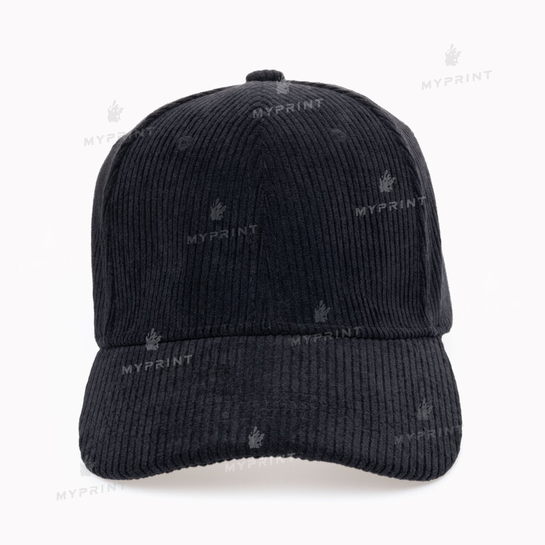 Кепка шестиклинка вельветова чорна (10277) Кепка шестиклинка вельветова чорна (10277)