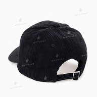 Кепка шестиклинка вельветова чорна (10277) - фото 3 Кепка шестиклинка вельветова чорна (10277) - фото 3 - Заготовки для сублімації