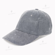 Кепка шестиклинка вельветова сіра (10279) - фото 1 Кепка шестиклинка вельветова сіра (10279) - фото 1 - Заготовки для сублімації