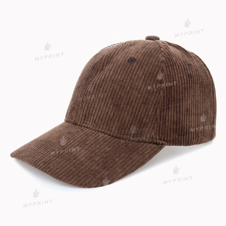 Corduroy brown six-bladed cap (10283)  Corduroy brown six-bladed cap (10283)