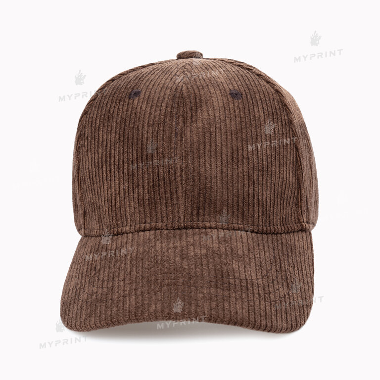 Corduroy brown six-bladed cap (10283)  Corduroy brown six-bladed cap (10283)