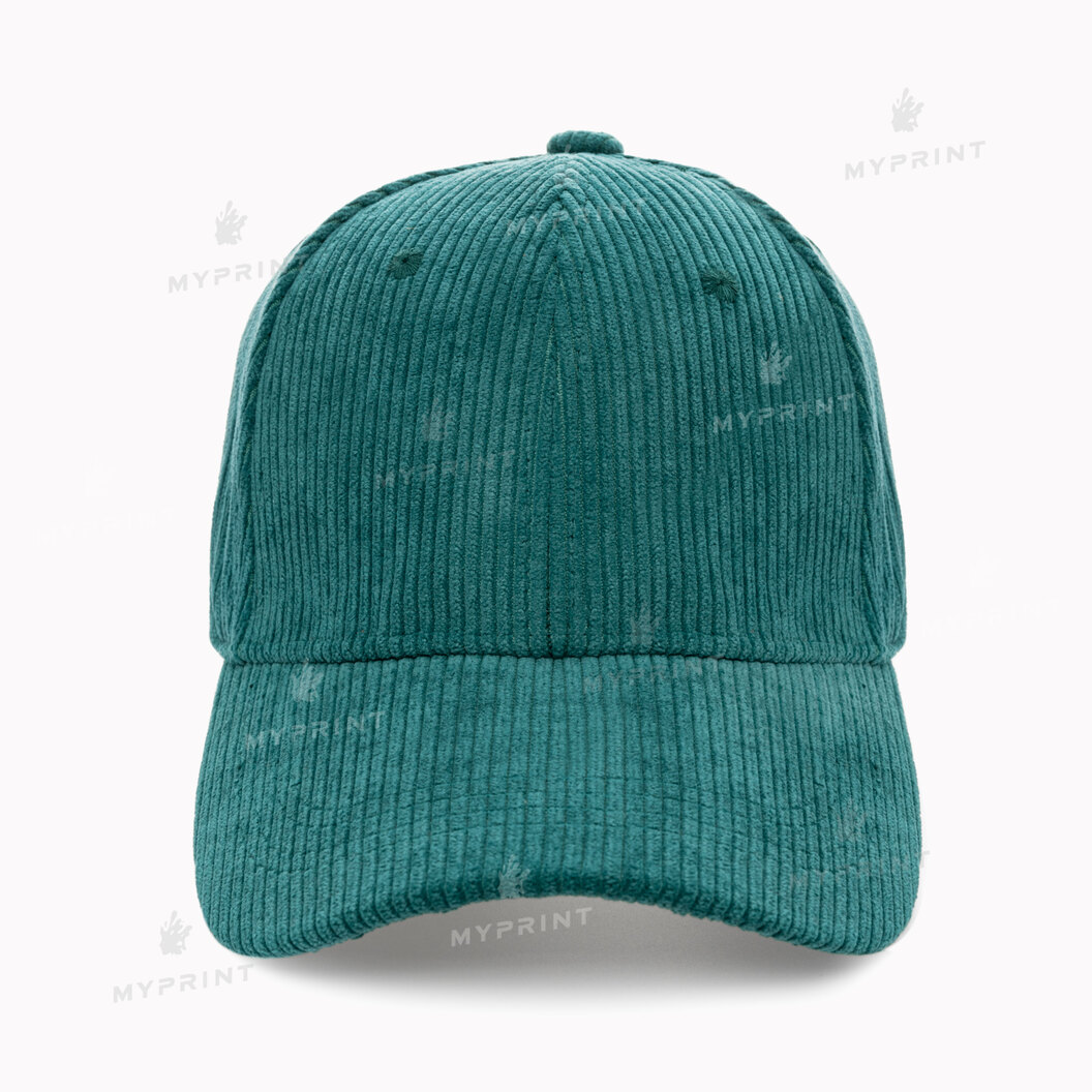 Кепка шестиклинка вельветова зелена (10278) - фото 2 Кепка шестиклинка вельветова зелена (10278) - фото 2 - Заготовки для сублімації