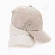 Кепка шестиклинка вельветова біла (10284) - фото 4 Кепка шестиклинка вельветова біла (10284) - фото 4 - Заготовки для сублімації